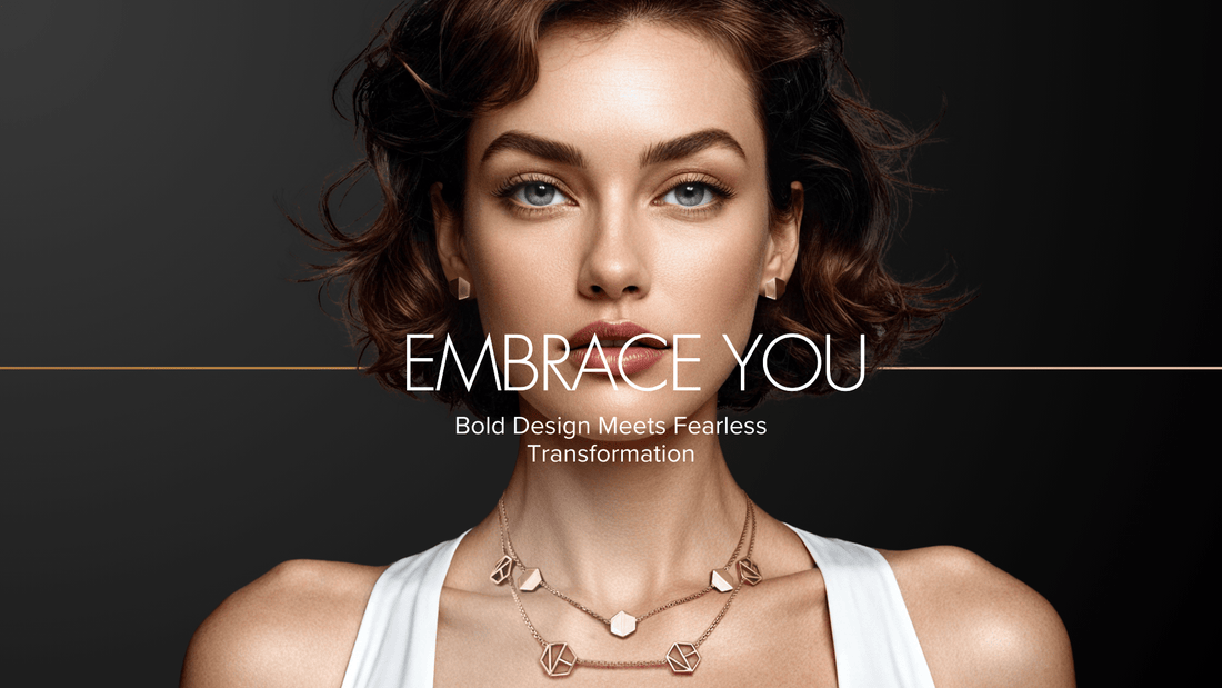 EMBRACE YOU NECKLACE 18K GOLD LAYERED CHAIN CHOKER 