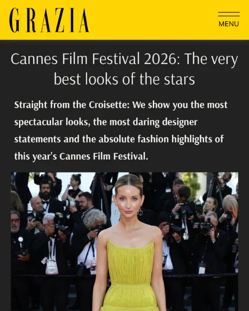 Anna Hiltrop in Grazia & Naude Bourn at Cannes 2026 — Bon Ton & Emergence 18k Yellow Gold