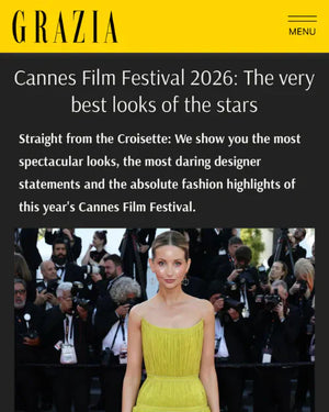 Anna Hiltrop in Grazia & Naude Bourn at Cannes 2026 — Bon Ton & Emergence 18k Yellow Gold