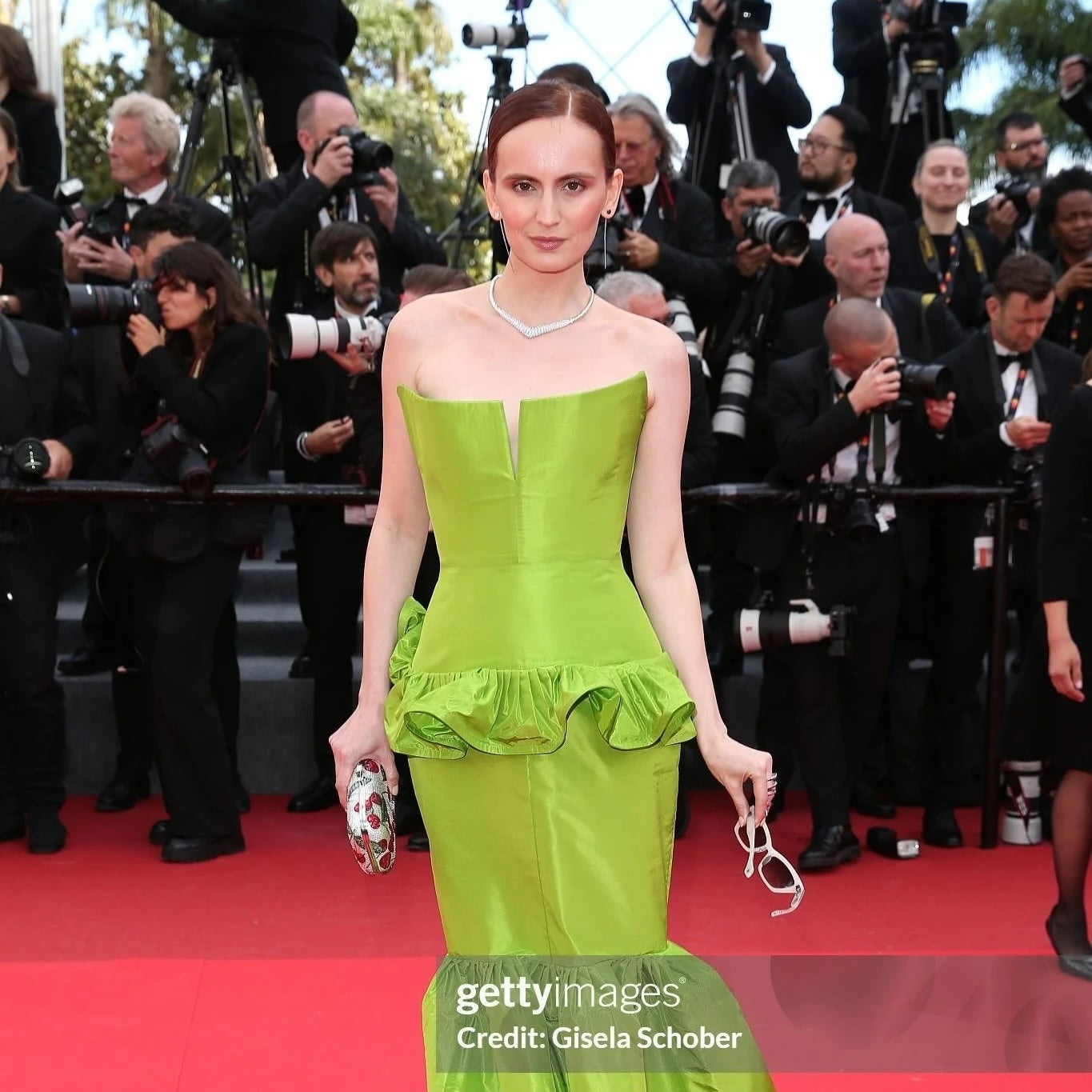 Agatha Maksimova at Cannes 2026 — Naude Bourn Eve Necklace & Bloodline Ring 18k White Gold