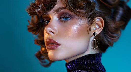 Naude Bourn Premium 18K Gold Earring Accessories - Illuminate You Dangle Earrings worn as a statement piece, to dress up your stud earrings for a luxurious night out. 