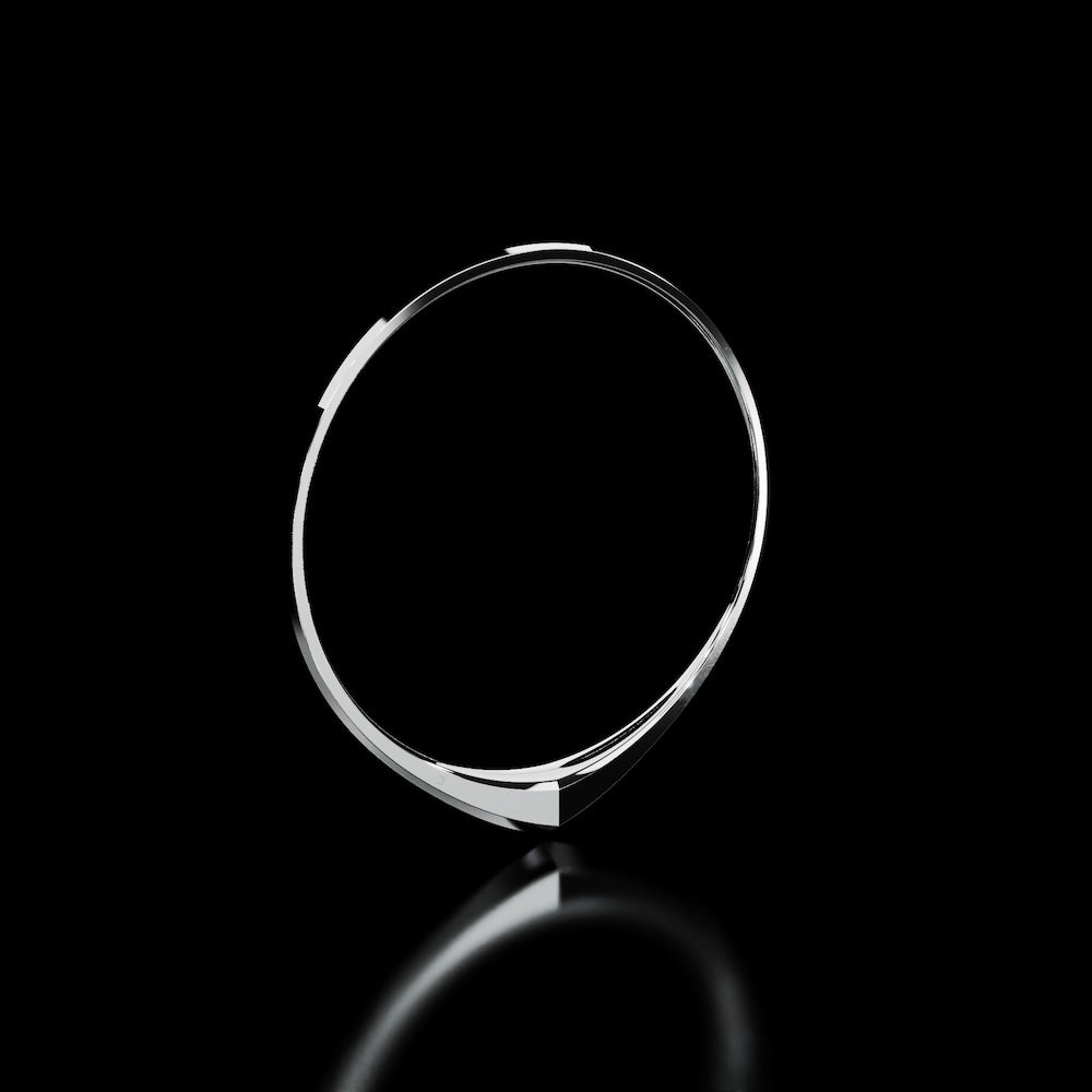 18 Karat White Gold Architectural Collar Necklace – La Architect - NAUDE BOURN