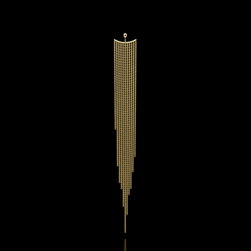 18 Karat Yellow Gold Earring Accessory – Champagne Chandelier - NAUDE BOURN