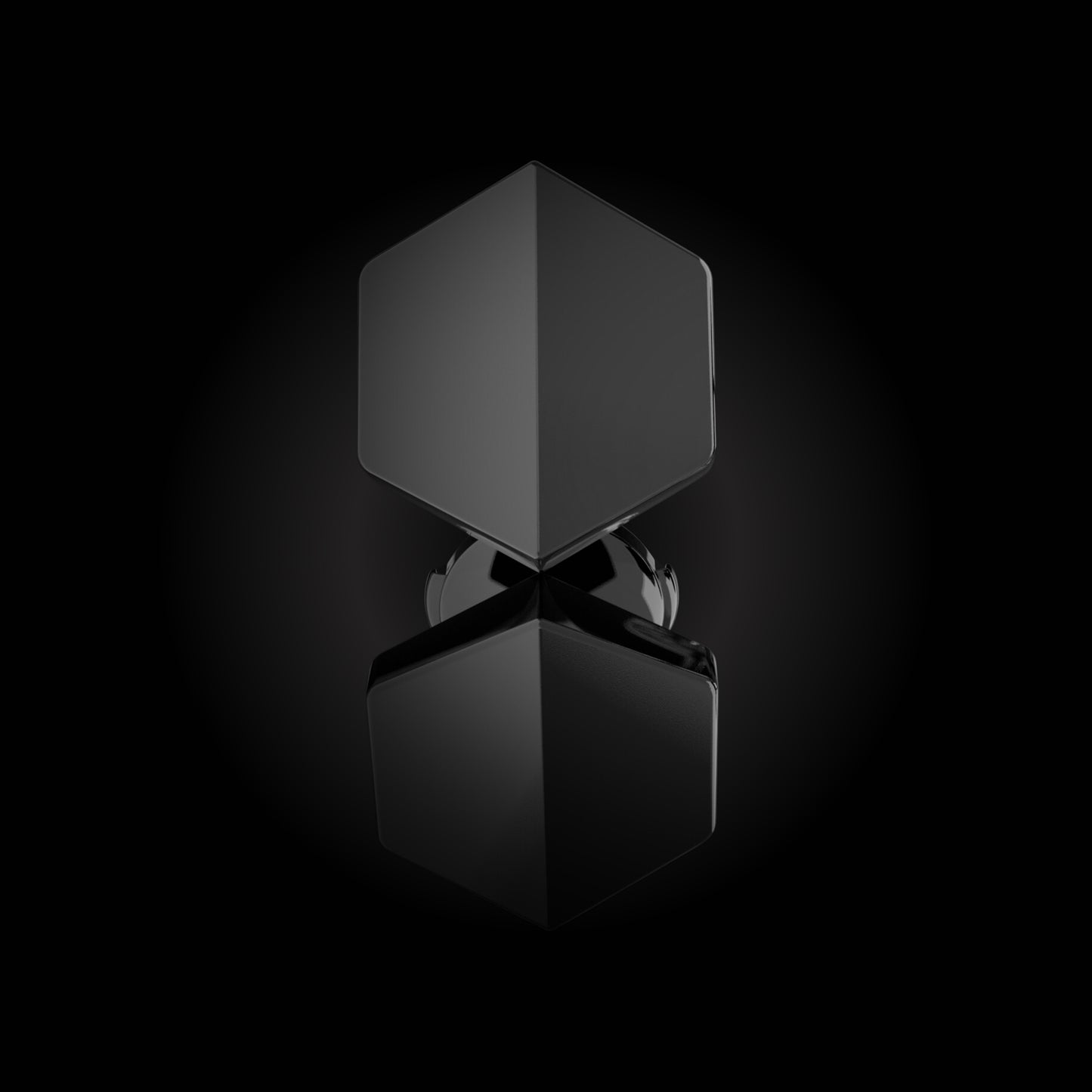 KNOW YOU | 18K Black Gold Single Stud Earring - NAUDE BOURN