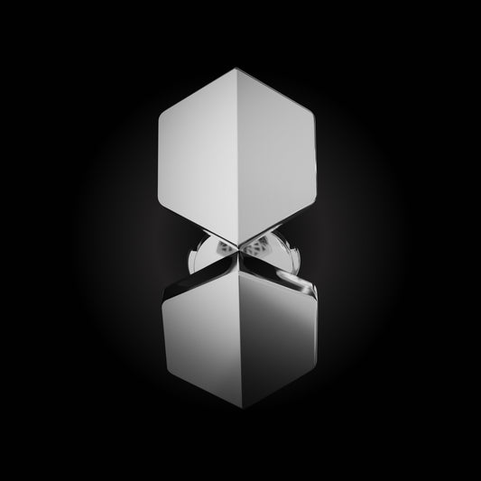 KNOW YOU | 18K White Gold Single Stud Earring - NAUDE BOURN