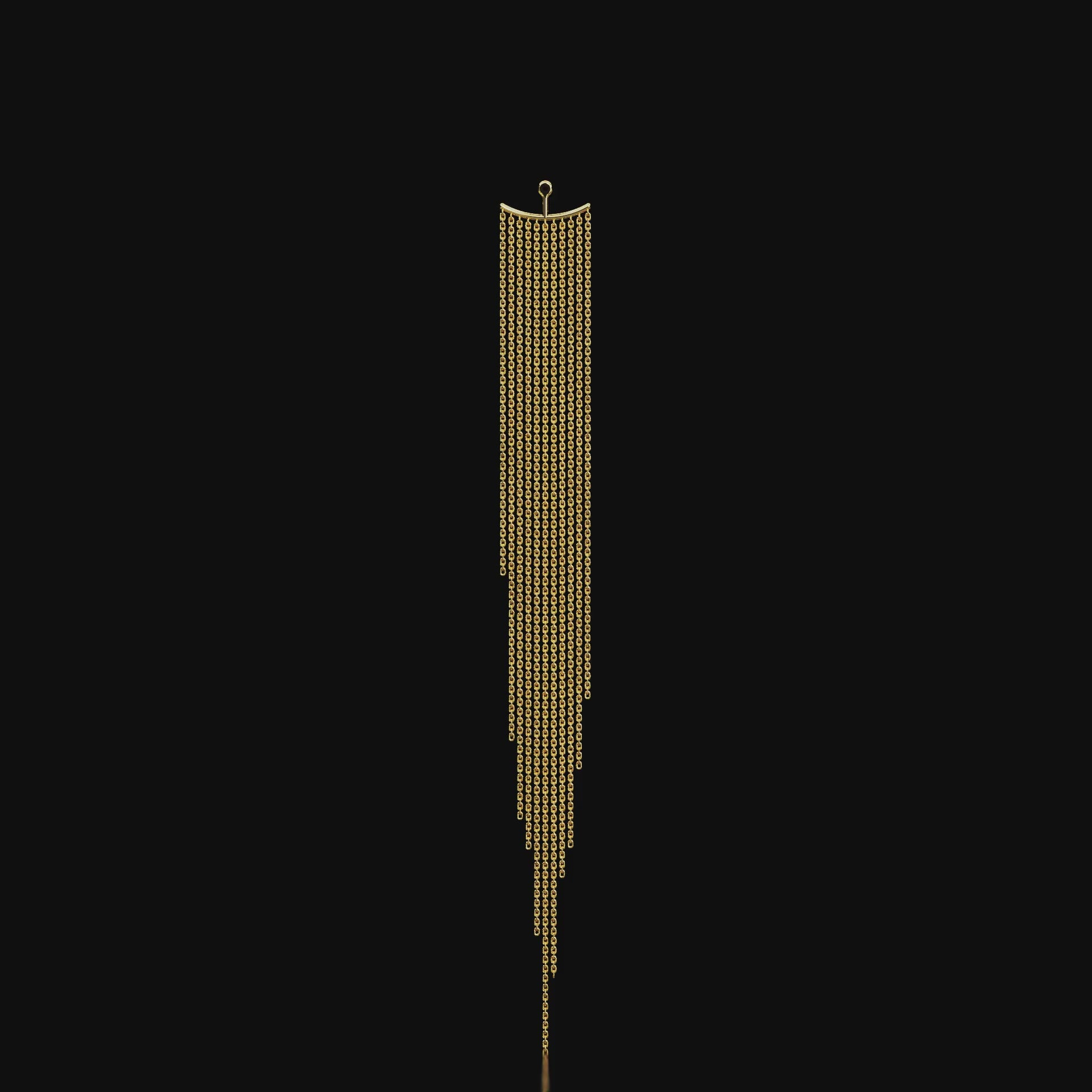 18 Karat Yellow Gold Earring Accessory – Champagne Chandelier